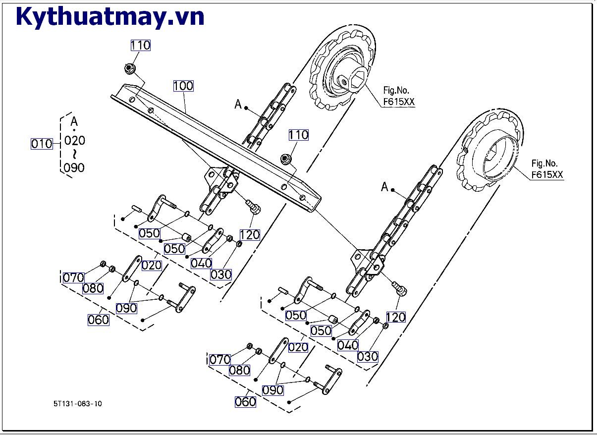 Xích truyền động ống dẫn